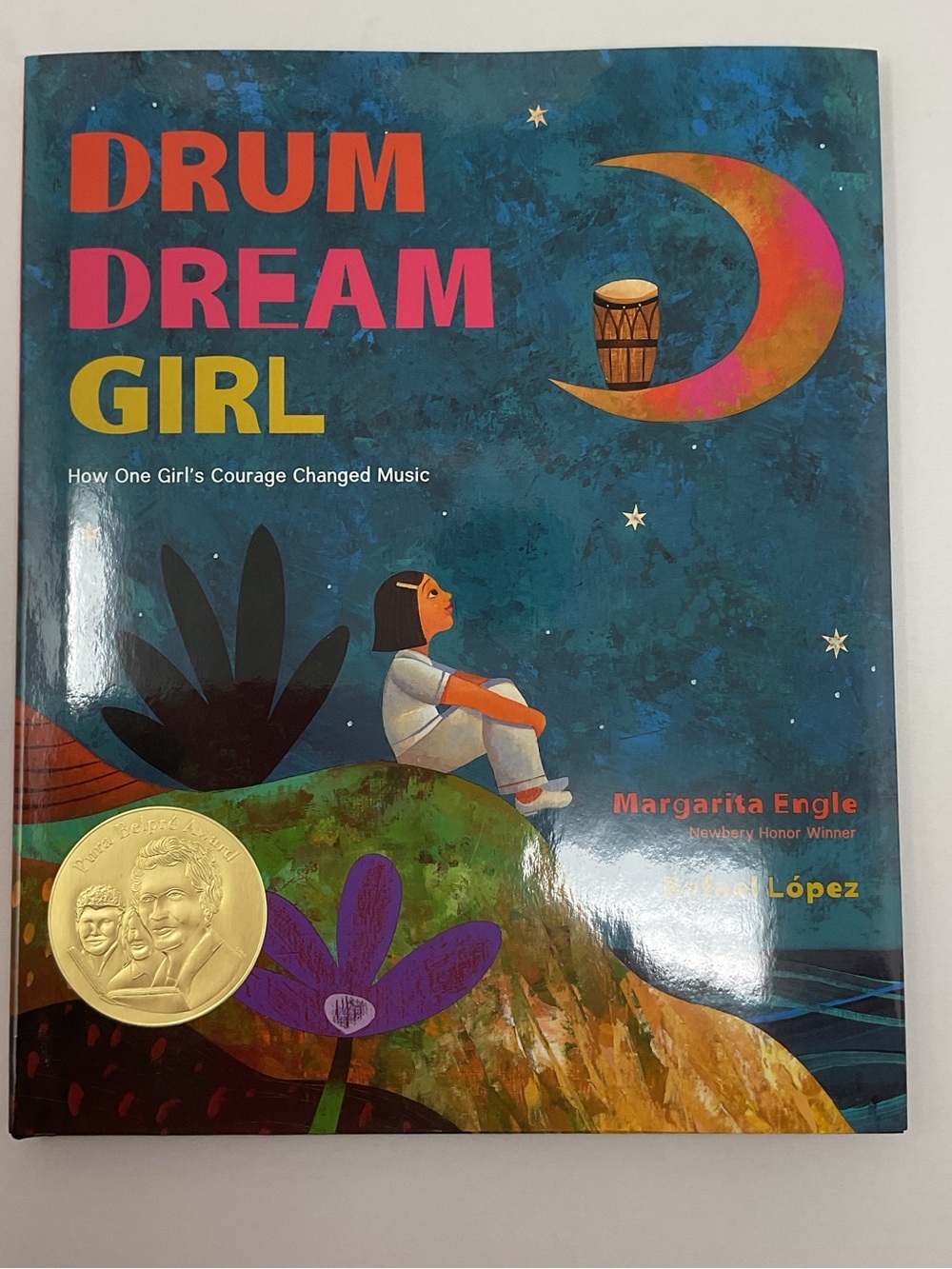 Drum Dream Girl Picture Book - Colorful Illustrated Cover